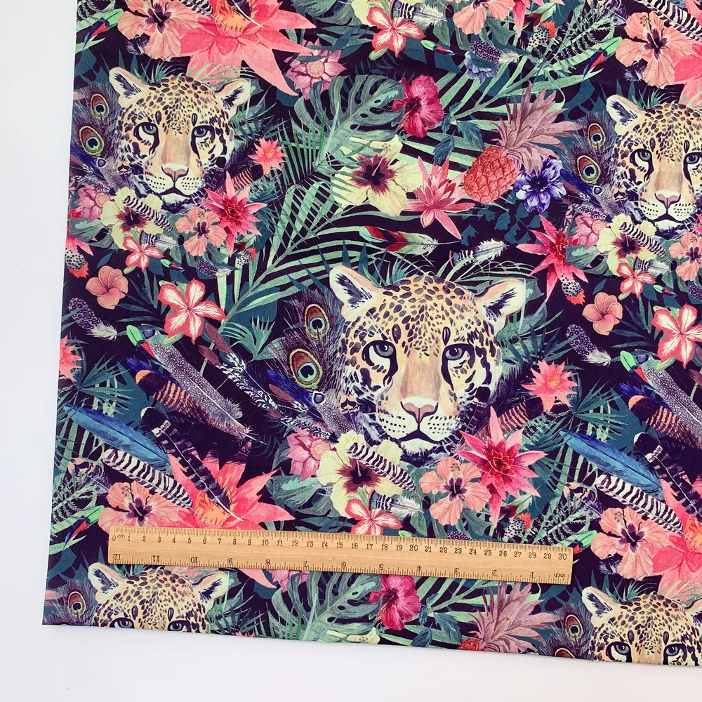 

Ткань хлопчатобумажная Panthera pardus Forest, ширина 145 см