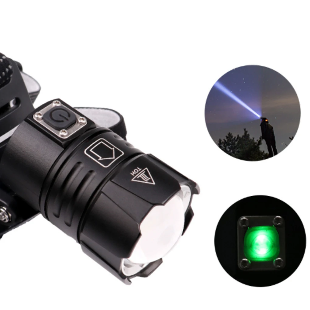 

HOT Powerful LED Headlamp Headlight Zoomable Adjustable Work Lamp for Outdoor Running Camping Hiking
