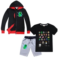 robloxing toddler girl tshirt pants set 2022 childrens hoodie sweater boys long sleeve zipper jacket 70 off the second item