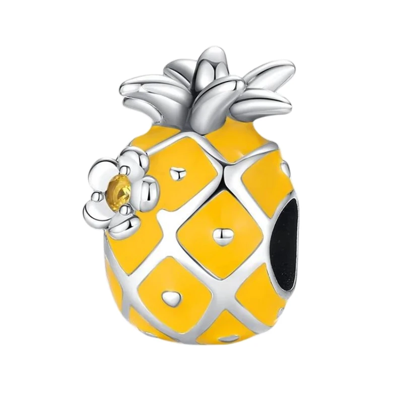 Новинка 2024 Клубника Авокадо Слива Серия Disney Fruits Подвеска Из Бисера Оригинальный