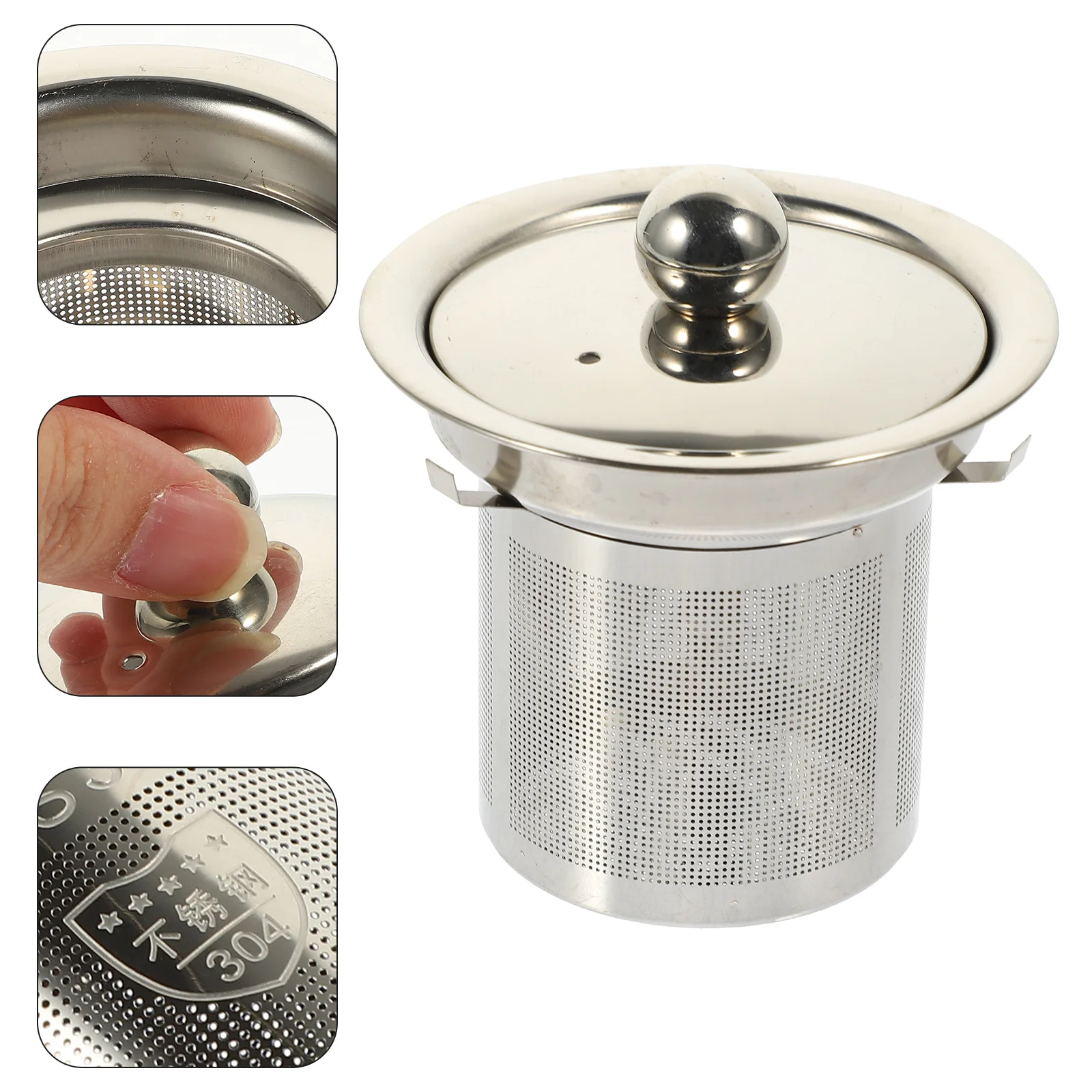 

Tea Infuser Strainer Mesh Leaf Filters Loose Filter Steel Teapot Stainless Insert Diffuser Coffee Steeper Metal Fine Reusable