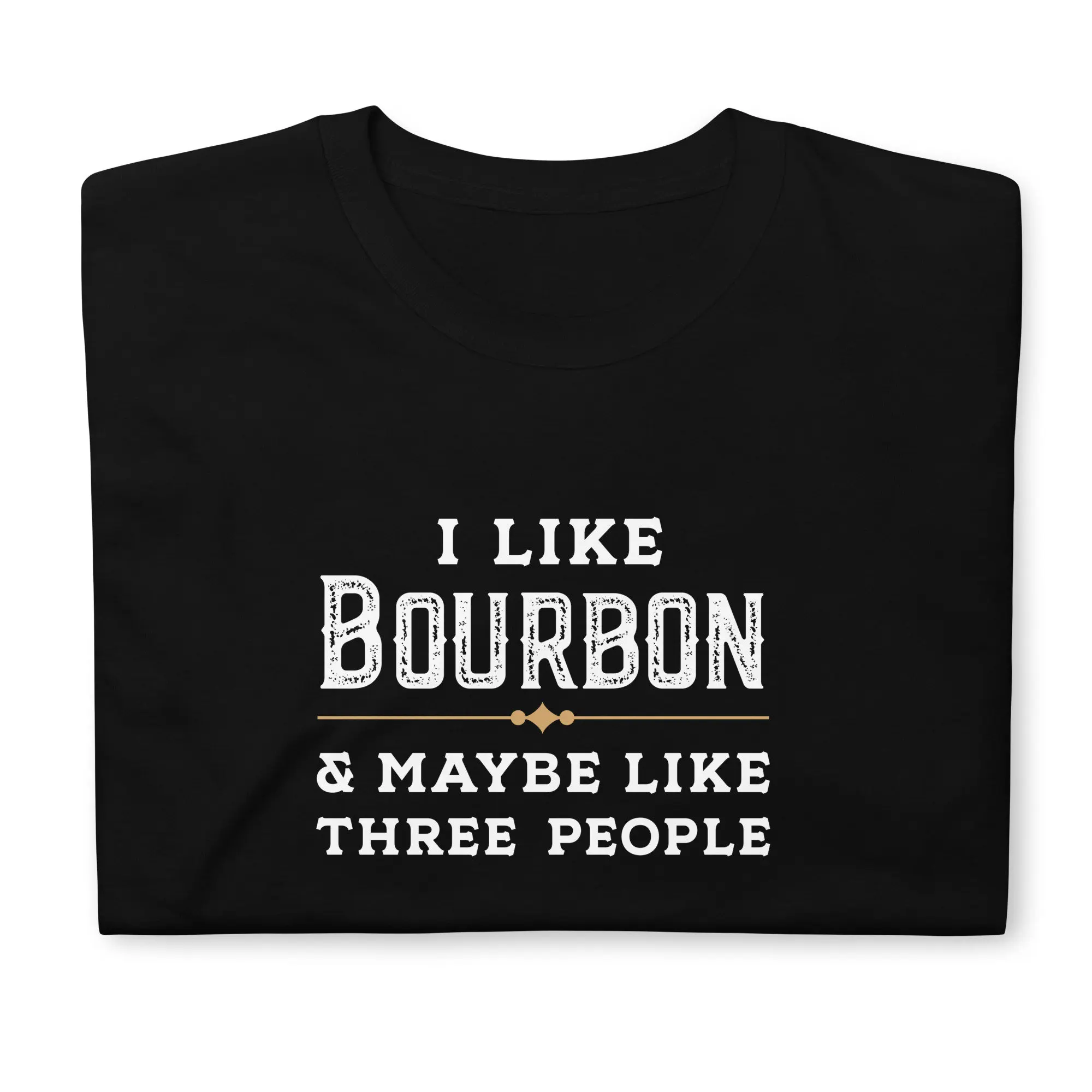 Футболка PEDRAZA &quotI Like Bourbon and Maybe Three People&quot из хлопка
