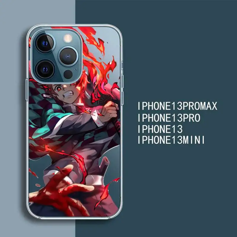 

Kimetsu No Yaiba demon slayer anime manga Transparent Magsafe Magnetic Magnet phone Case For For iPhone 13 12 11 Pro Max Mini