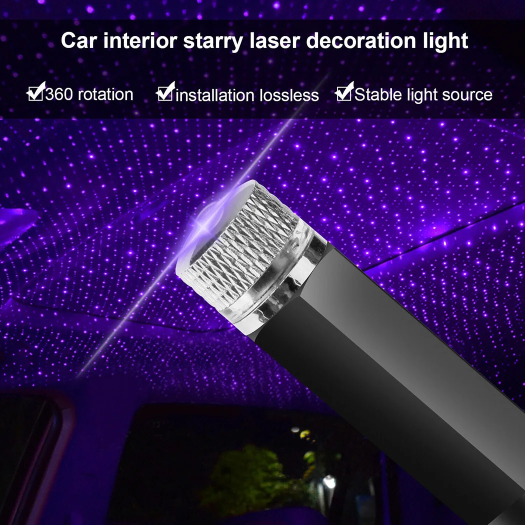 

Starry Night USB Projection Lamp​ LED Lamps Light Mini Parts Roof Starlight Accessories Atmosphere Car Lighting