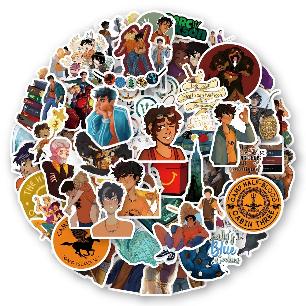 

10/30/60PCS Percy Jackson Movie Cartoon Graffiti Stickers Decals Kids Toy DIY Diary Suitcase Scrapbook Phone Laptop Bike Sticker