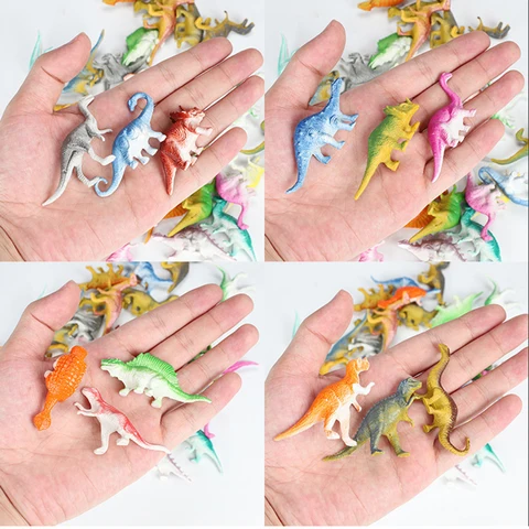 Мини-модель динозавра 24 шт./лот, детские развивающие игрушки, маленькие фигурки животных, детские игрушки для мальчиков, подарок
