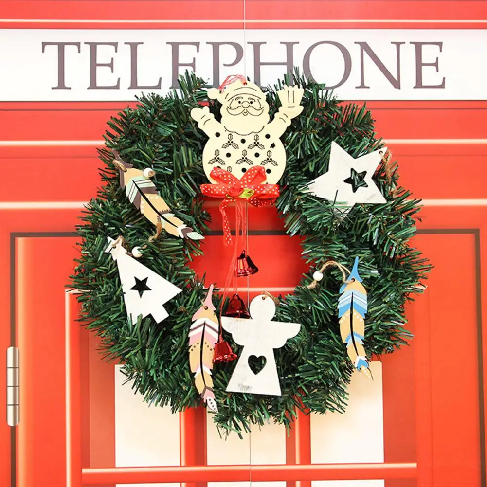 

Excellent Christmas Artificial Garland Battery Operated Long-lasting Christmas Artificial Wreath Christmas Fake Wreath