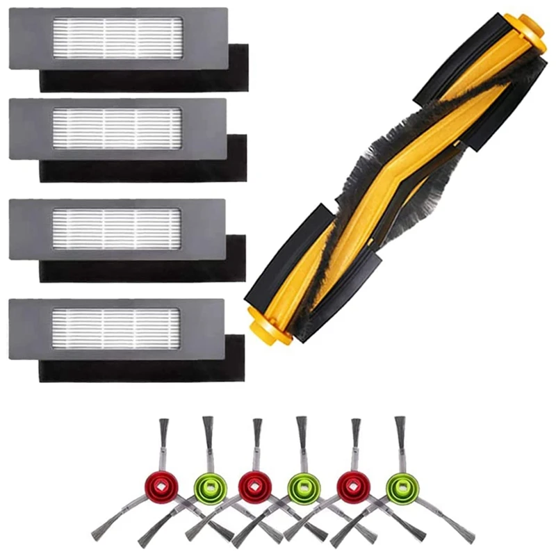 

Accessories Kit For Ecovacs Deebot N8 T8 1 Main Brush 4 Filters 6 Side Brushes For T8 N8 Ozmo 950 920 Replacement