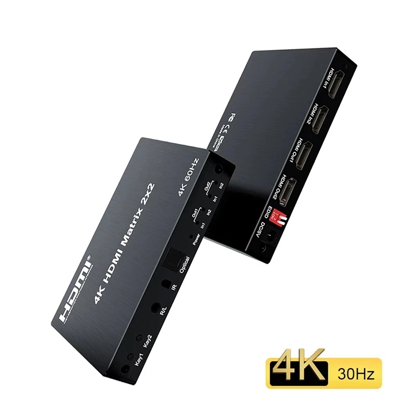 

4K 60 Гц HDMI Матрица 2x2 для Dolby HDMI сплиттер переключатель 2 в 2 4K 60 Гц Матрица hdmi переключатель с EDID Оптический для ПК на ТВ монитор HDMI Matrix 2x2 HDMI 2.0 ...