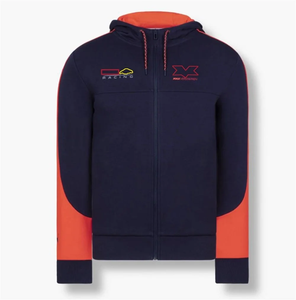 

2022F1 new jacket autumn and winter zipper top formula one hoodie polo shirt racing T-shirt men's large size