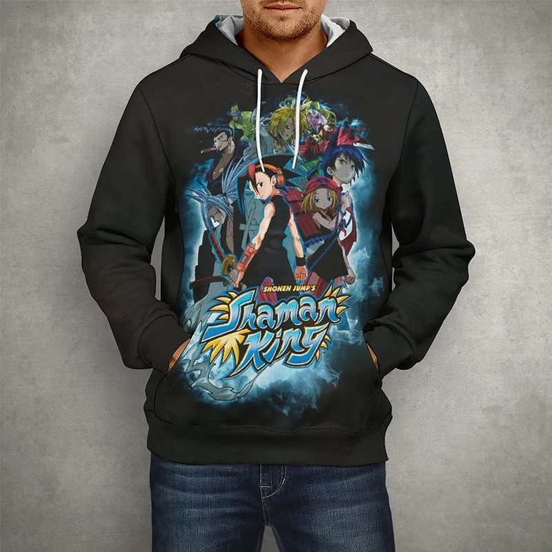 

Manga Shaman King Hoodies Men Women New Anime 3D Print Hooded Sweatshirts Fashion Casual Long Sleeve Cool Pullover