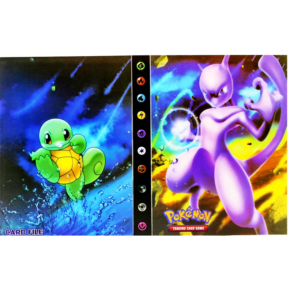 

Pokemon Game Children Gift Ideas TAKARA TOMY 240 Pieces of Fun Toys Collection Card GX EX VMAX Storage Cartoon Book Album