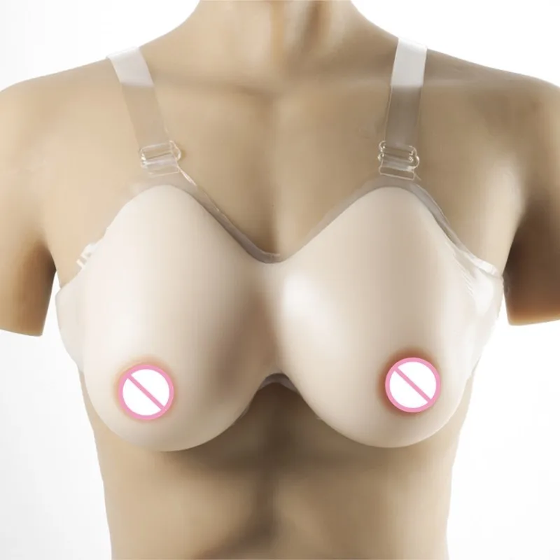 

Strap on Silicone Breast Forms Fake Boobs Tits Ivory White/Nude/Suntan for Cosplay Sissy Crossdresser Drag Queen Shemale