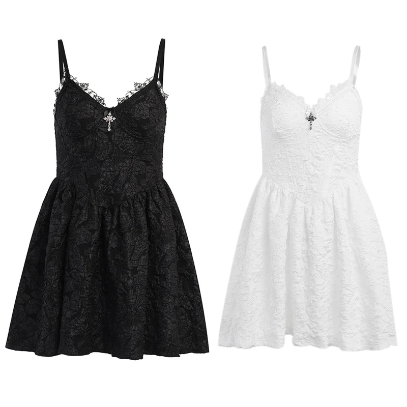 

896E Кружевное облегающее платье в готическом стиле, пикантное короткое платье в стиле Лолита с открытой спиной, модные обтягивающие коротки...