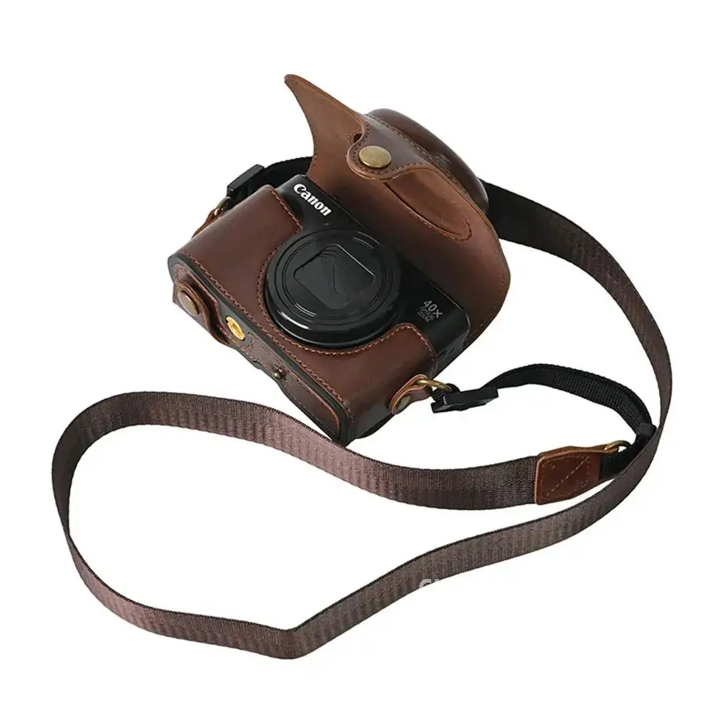 Чехол для камеры из искусственной кожи Canon Powershot SX740 SX730 SX720 чехол всего тела с