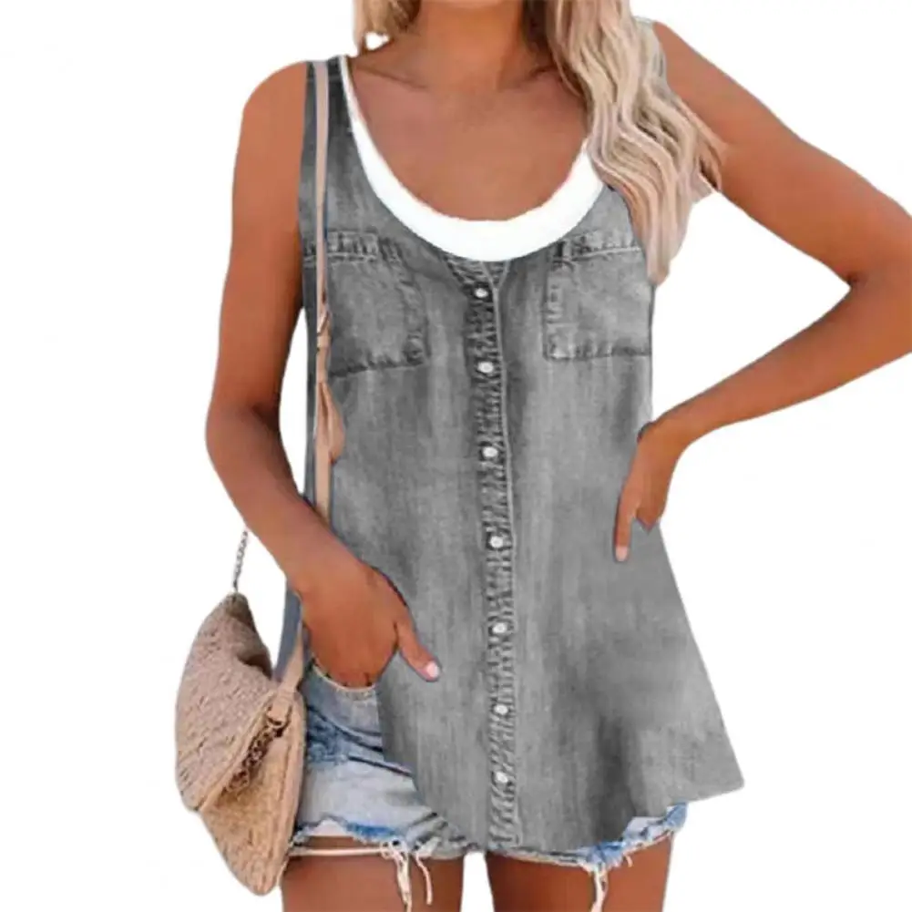 

Anti-pilling Lightweight Female Summer Map Printing Vest for Outdoor