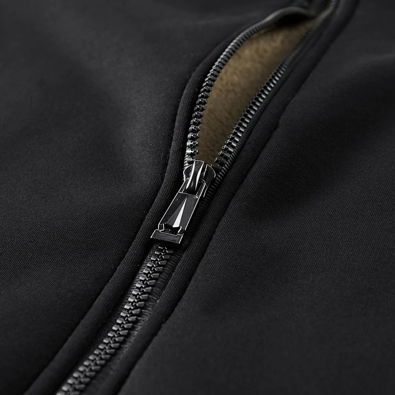 Winter Zip Pockets Men's Warm Jacket Thick Fleece Thermal Coat Man Outdoors Windbreaker Casual Jackets Plus Size 6XL 7XL 8XL