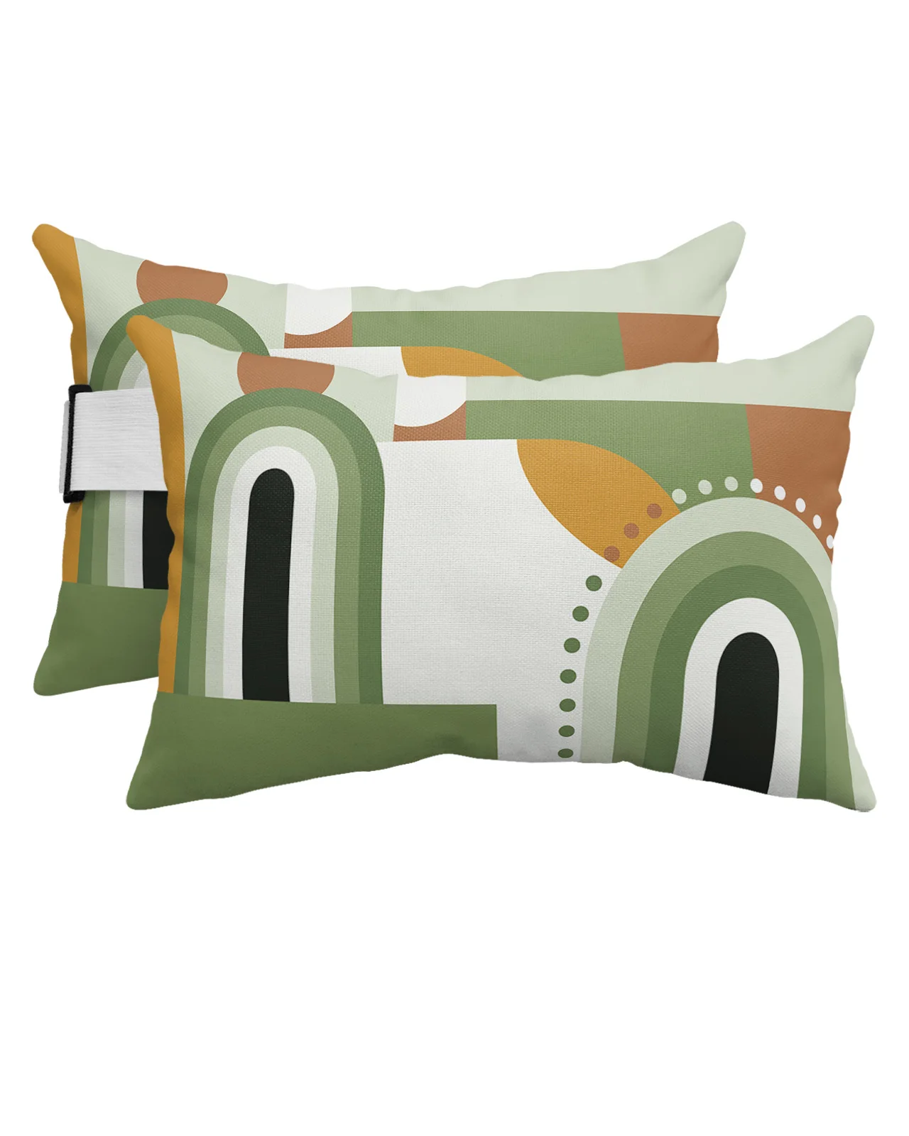 

Medieval Geometry Abstract Colors Waterproof Pillow With Insert Adjustable Lounge Chair Recliner Head Lumbar Travel Pillow