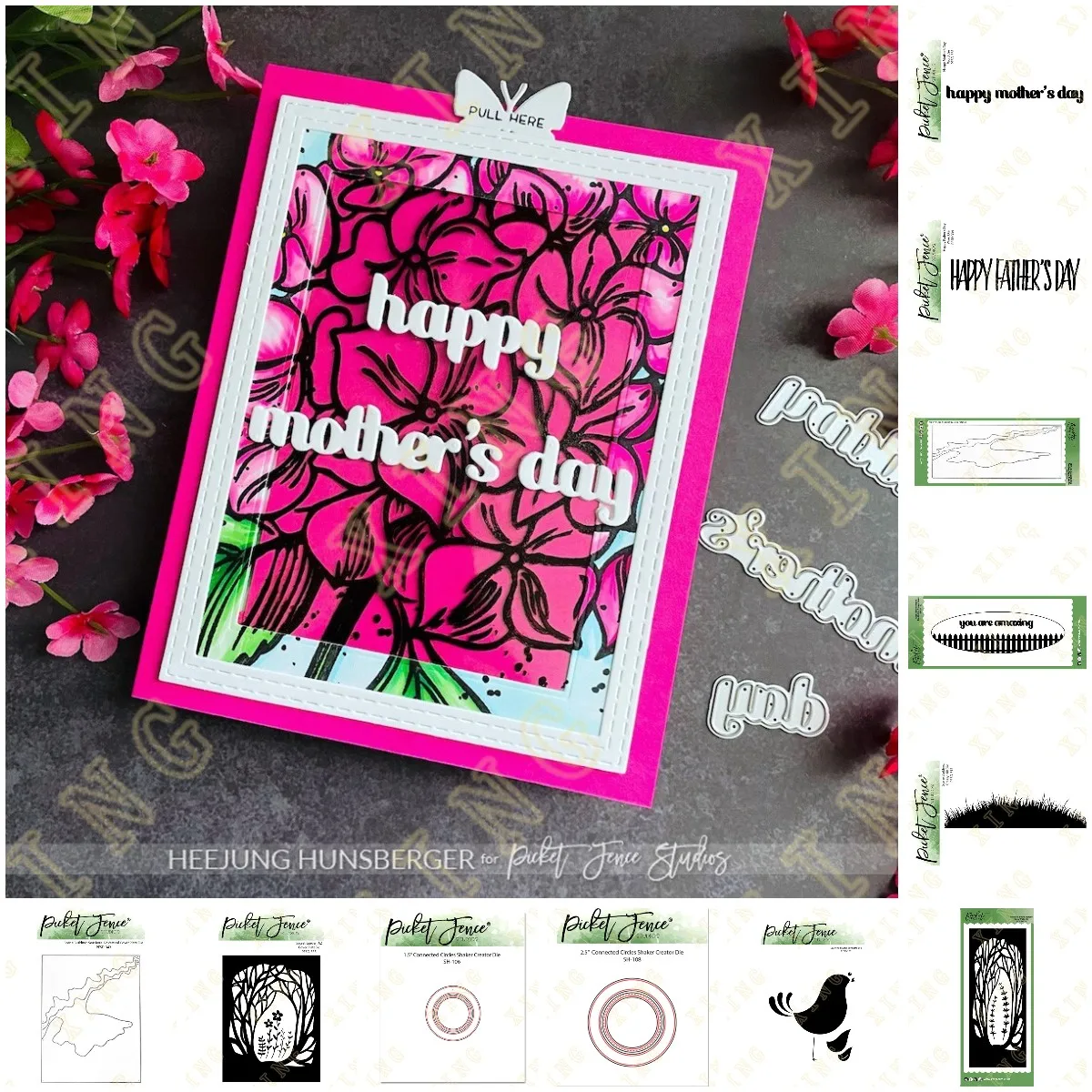 

Oval Fence Songbird Grassy Happy Mother's Day Metal Cutting Dies Diy Scrapbook Paper Diary Decoration Card Handmade Embossing