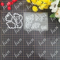 arrival new cows houses coconut trees metal cutting dies stamps set diy scrapbooking crafts cut stencils photo album maker work