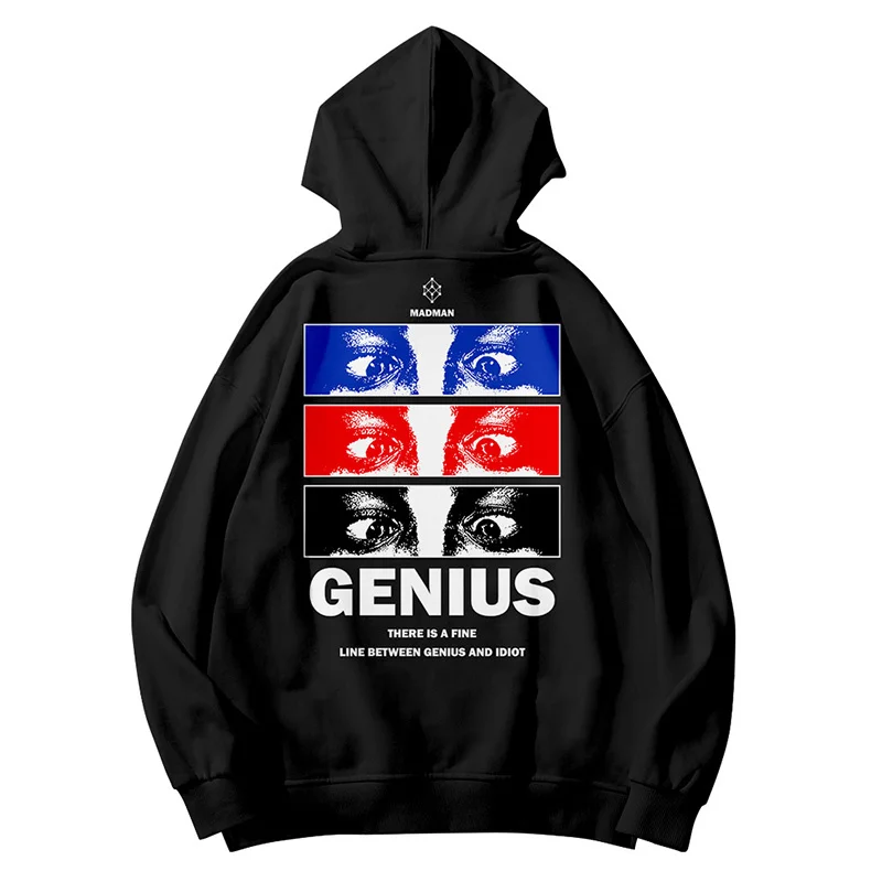 Мужские и женские толстовки Genius and madman мужские топы с длинным рукавом в стиле