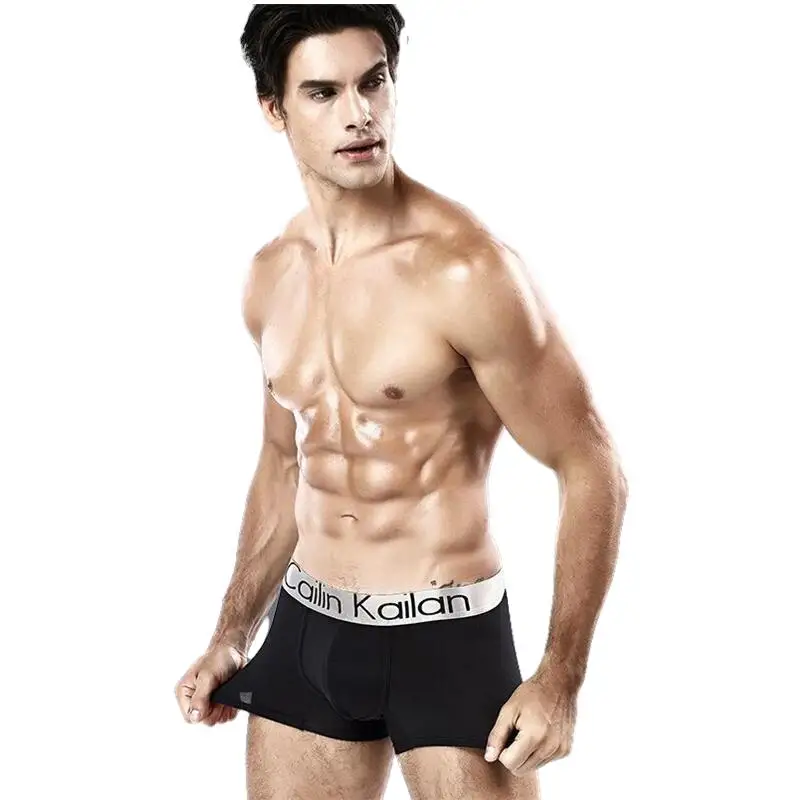 

Трусы-боксеры мужские с буквенным принтом, бесшовные, дышащие