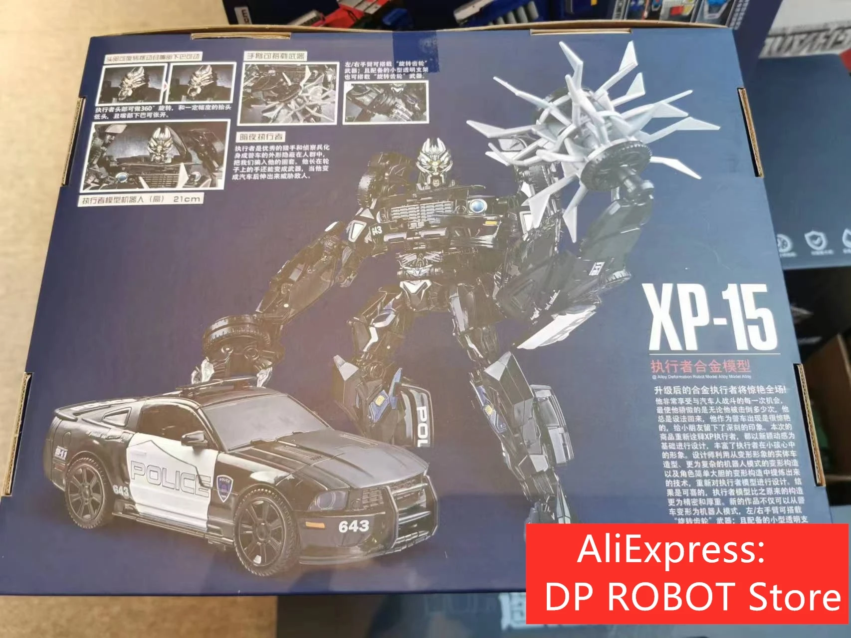 

in stock Transformation XP-15 XP15 Rollbar Roadblock Car MODE KO Metal Pvc Action Figure Toys