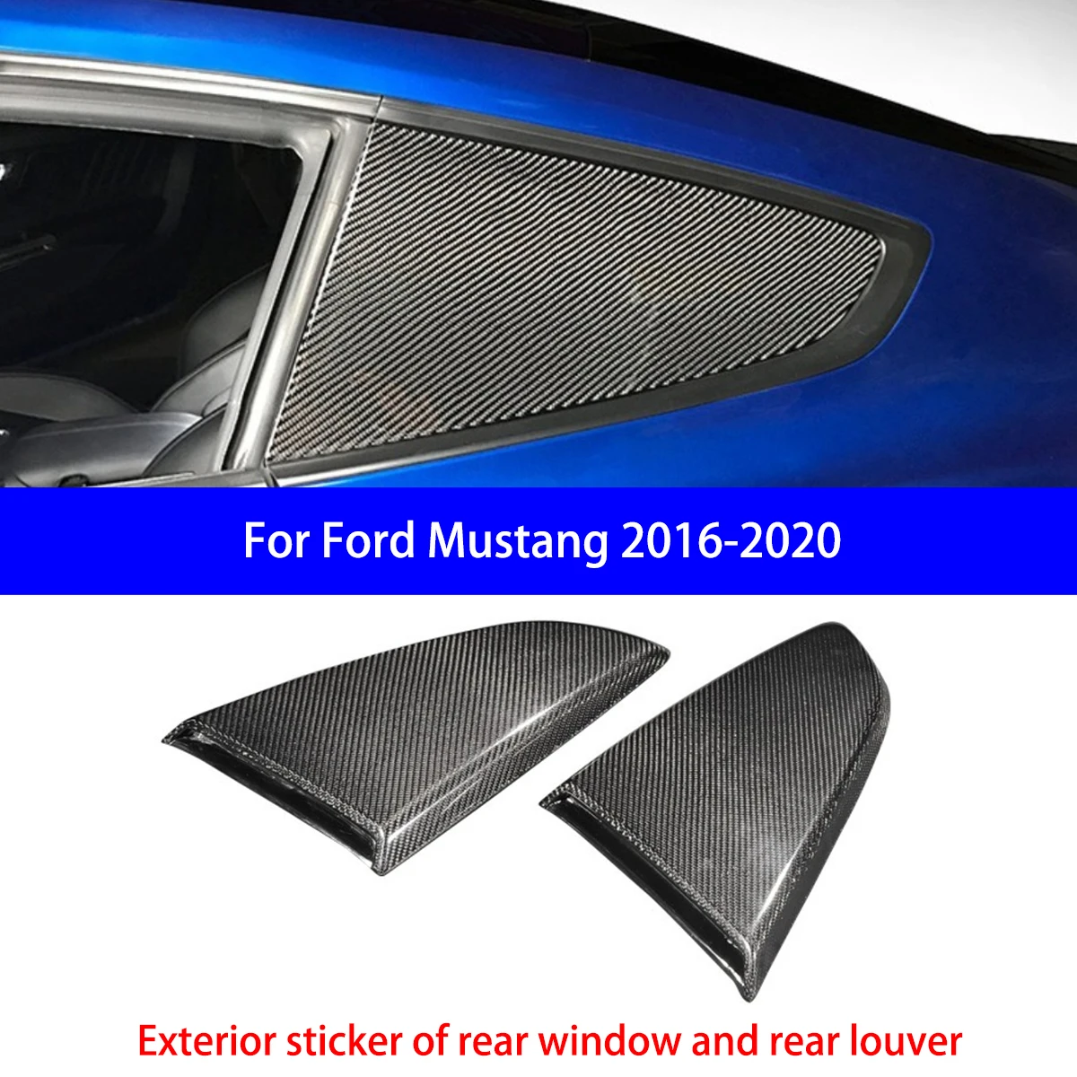 Подходит для Ford Mustang Dry, задняя крышка из углеродного волокнакамерарамка противотуманного фонаряпередняя решетказадняя жалюзи, декоративные детали (art.: 3920d18ecddc8) - 3920d18ecddc8