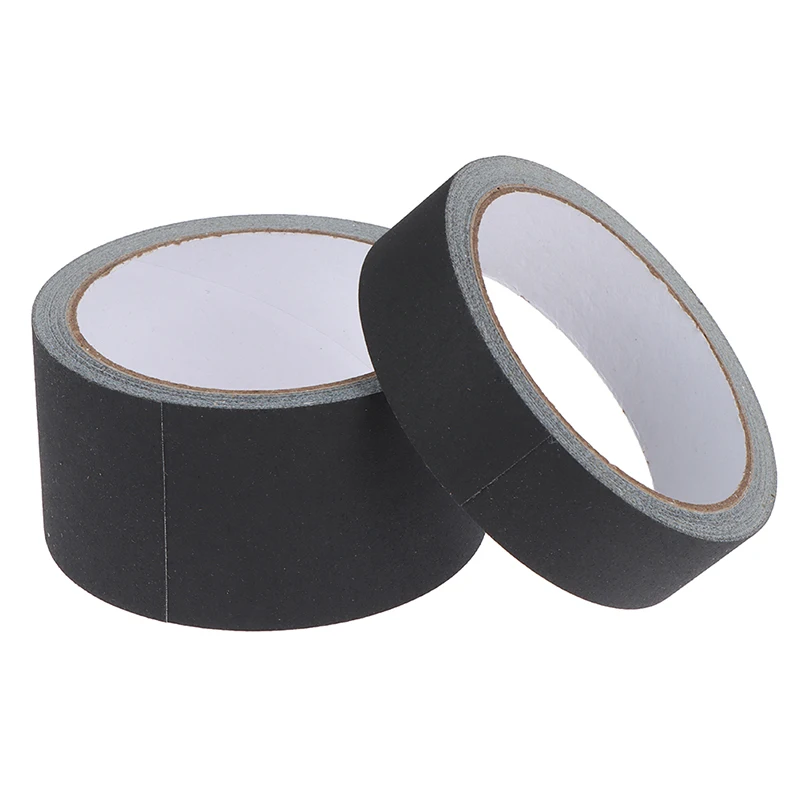 

10M Black Gaffer Tape No Residue Non-Reflective Easy Tear Book Repair Bookbinding Tape Matte Gaff Stage Cloth Tape Photography