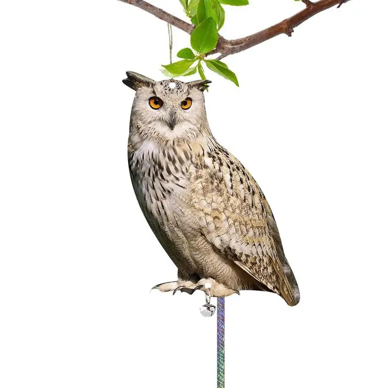 Owl Decoy Birds Deterrents Devices Pe-st Control Garden Yard Scarecrow Anti Bird Device Mice Pe-st Reject Reflective Tape