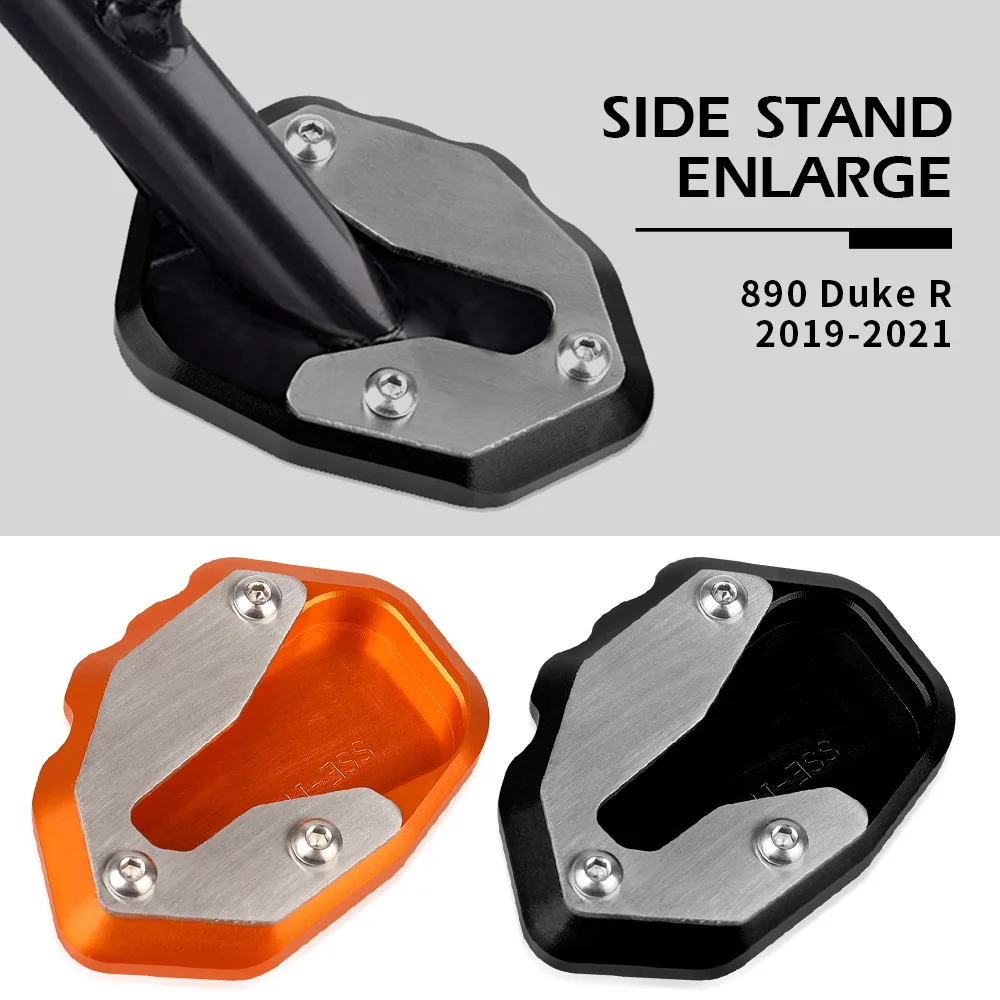 

Kickstand Support Pad Support Shell FOR 890Duke R 2019 2020 2021 Motorcycle Side Stand Foot Enlarger Plate Pad Cover Support