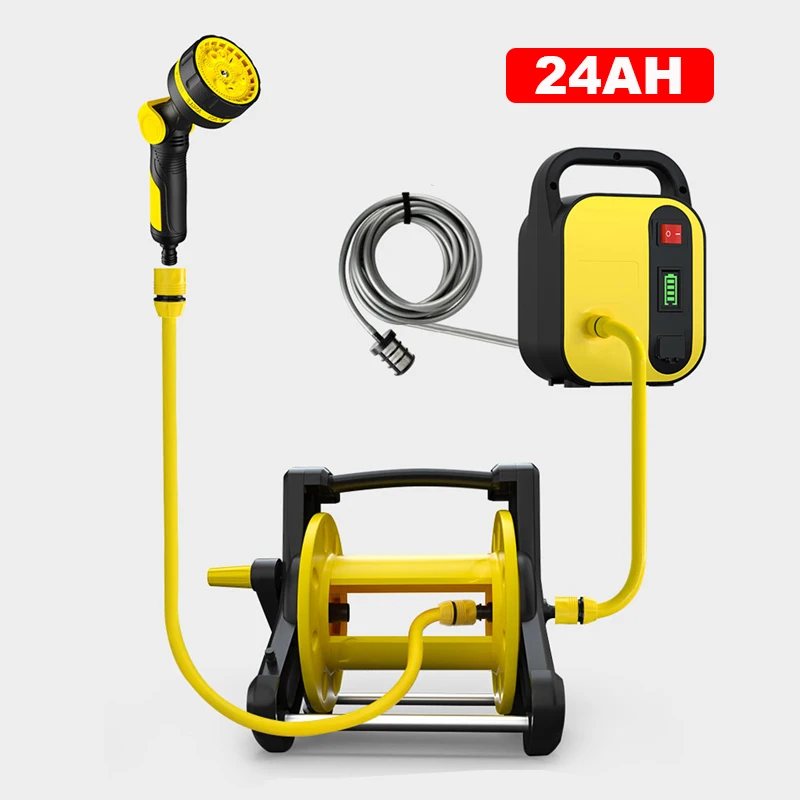 24Ah Portable Rechargeable Sprayer Water Pump Garden Tools Small Electric Watering Machine Pesticide Irrigation Lithium Battery