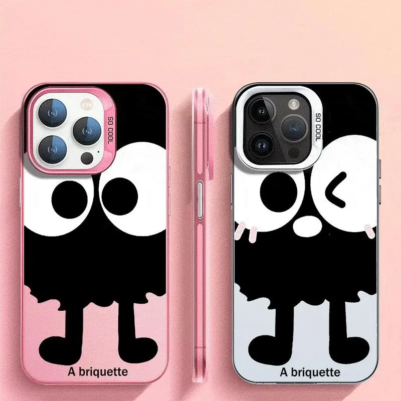 Милый чехол-яйжет с большим глазом для Apple iPhone 15 11 13 14 Pro Max 12 силиконовый чехол Plus