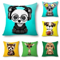 cute panda kids gift pillow covers decorative funny animal pillowcases for pillows pillows case for girls room aesthetics 45x45