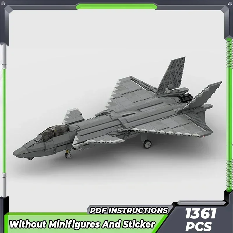 Moc строительные кирпичи военная модель J-20 Stealth Fighter 1:34 технология модульные блоки