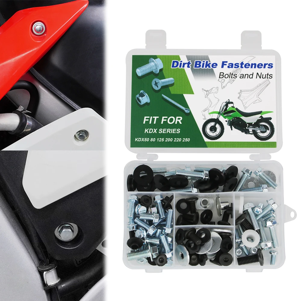 Для KAWASAKI KDX50 KDX80 KDX125 KDX200 KDX220 KDX250 90 шт. велосипед для грязи крыло двигатель