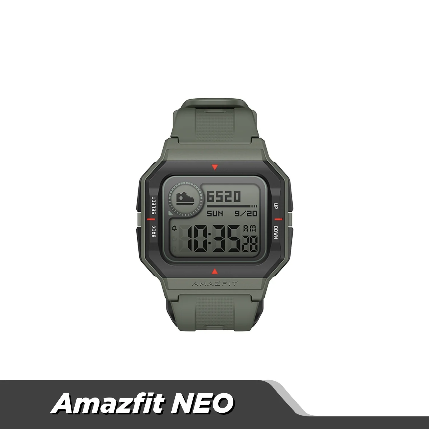 

Amazfit Neo Retro Design Smartwatch 5ATM Heart Rate Monitoring Sleep Tracking 28 Days Battery Life Smart Watch red black green