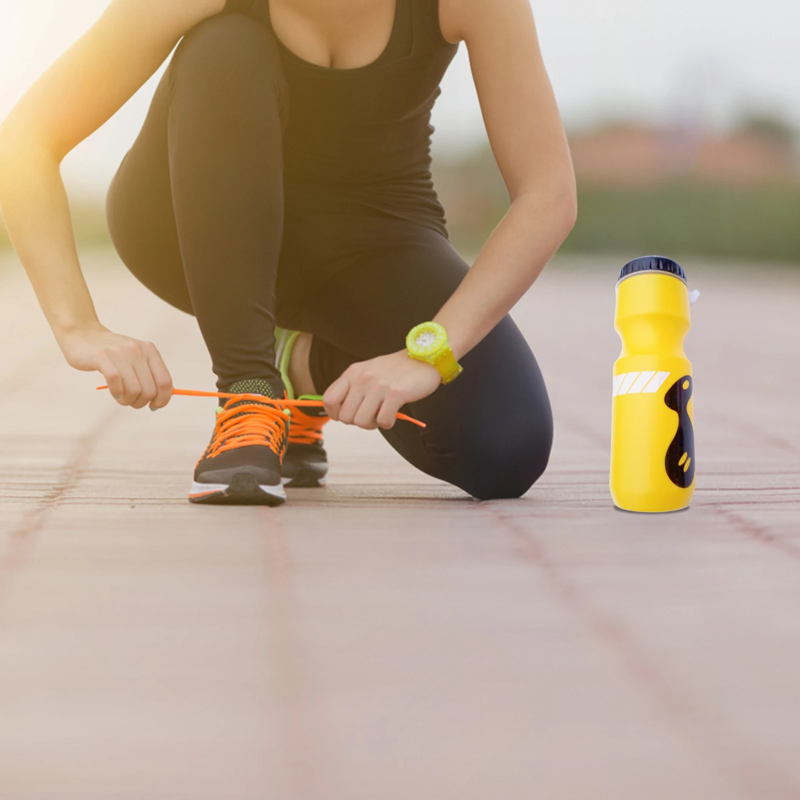 Велосипедная бутылка для воды легкая велосипедная без БФА фотоемкость с крышкой