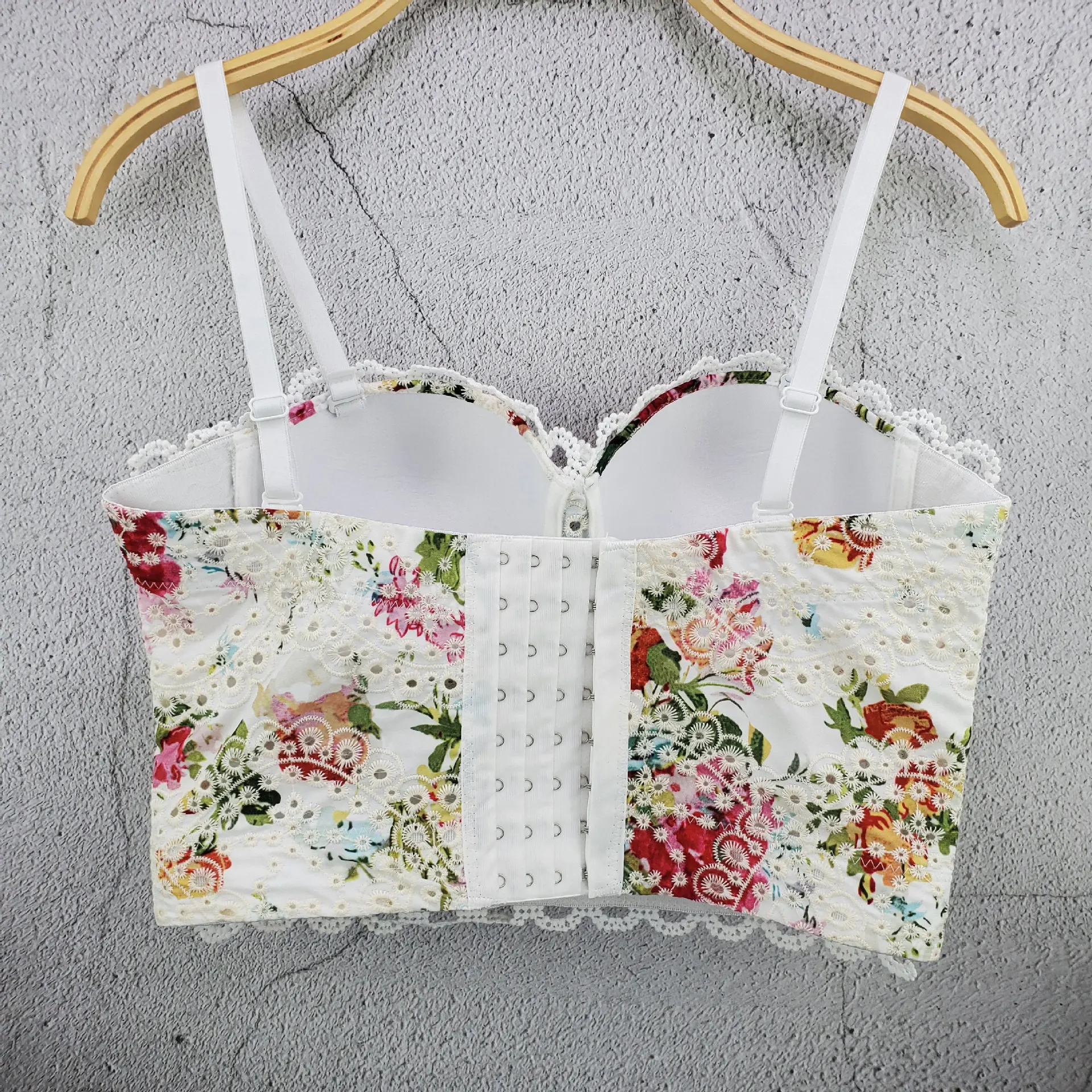 Женский летний сексуальный хлопковый топ с цветочным принтом Boho модный базовый