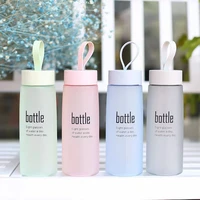 cute summer portable cup creative outdoor mug simple sports fitness drinking tumbler bpa free plastic kettle 480ml water bottle