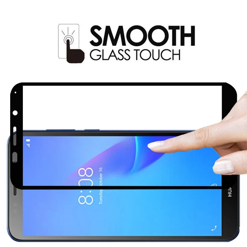 Защитное закаленное стекло 9d для huawei y5 lite y6 y7 prime pro y9 2018 Защита экрана huawe huawi y 5 6 7 9