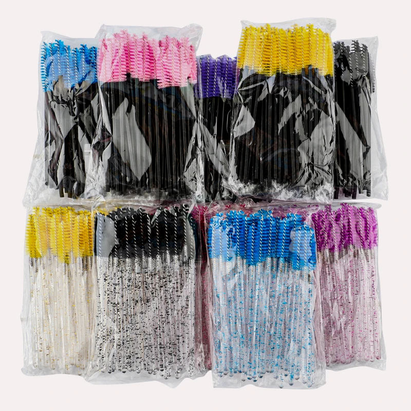 Оптовая продажа кисть для ресниц Spoolie бровей с алмазной ручкой - Цена: 3483.92