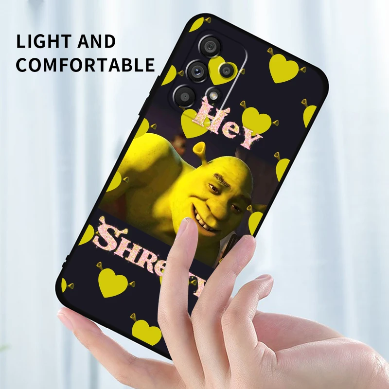 Чехол для телефона из ТПУ с изображением аниме Шрека Samsung A53 A52 A33 A32 A51 A71 A21S A13 A73 A55 A22