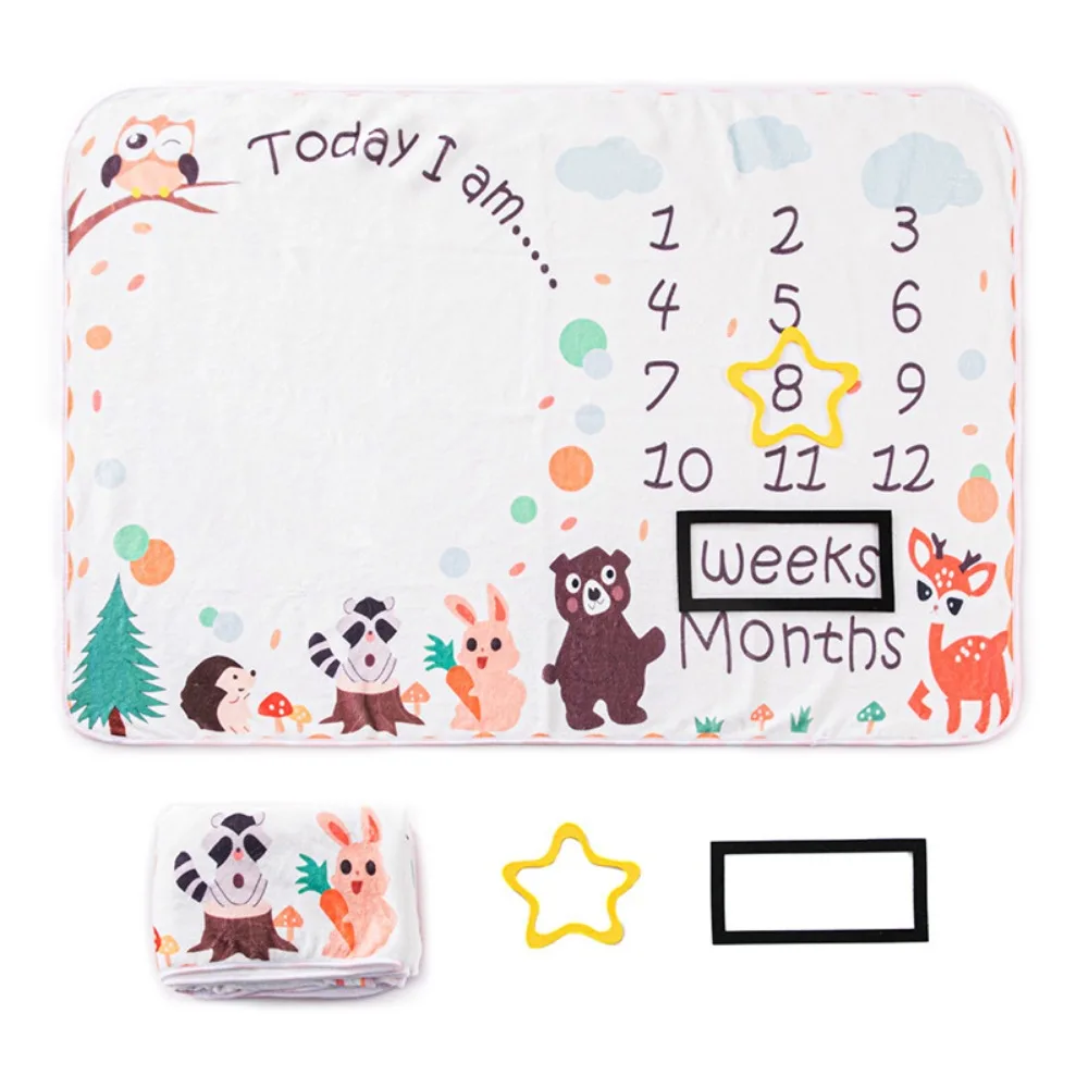 Детское одеяло для фотосъемки фотореквизит в честь месяца