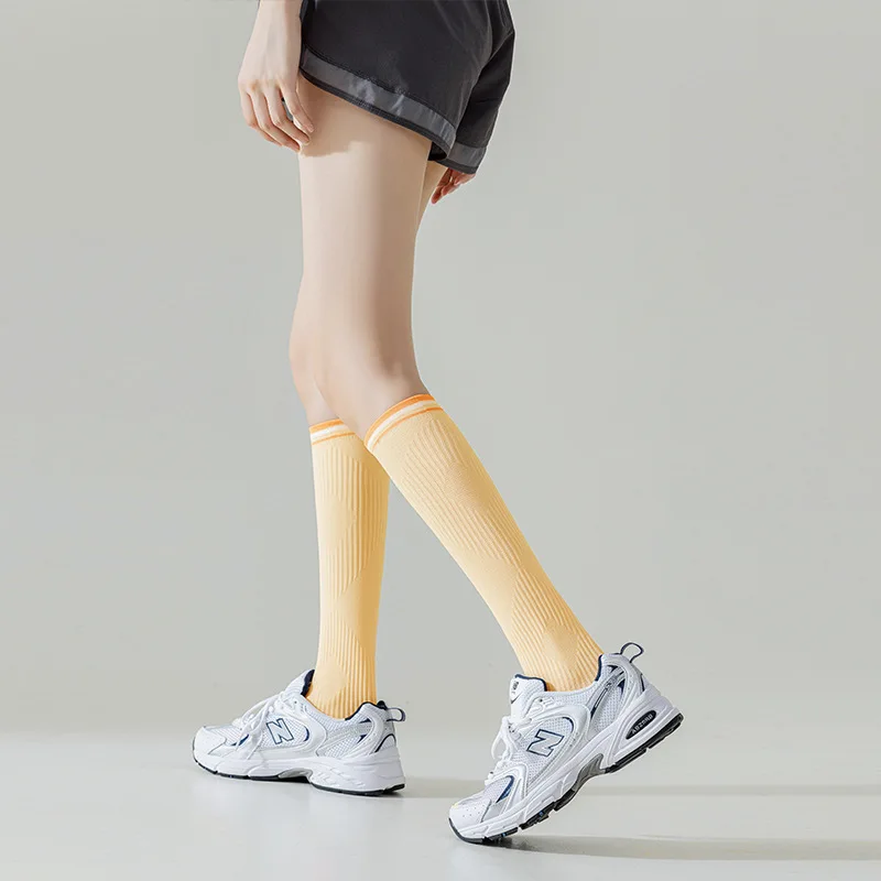 Rope Skipping Running Compression Stockings Women Professional Fitness Sports Compression Socks Yoga Tennis Muscle Calf Non-Slip