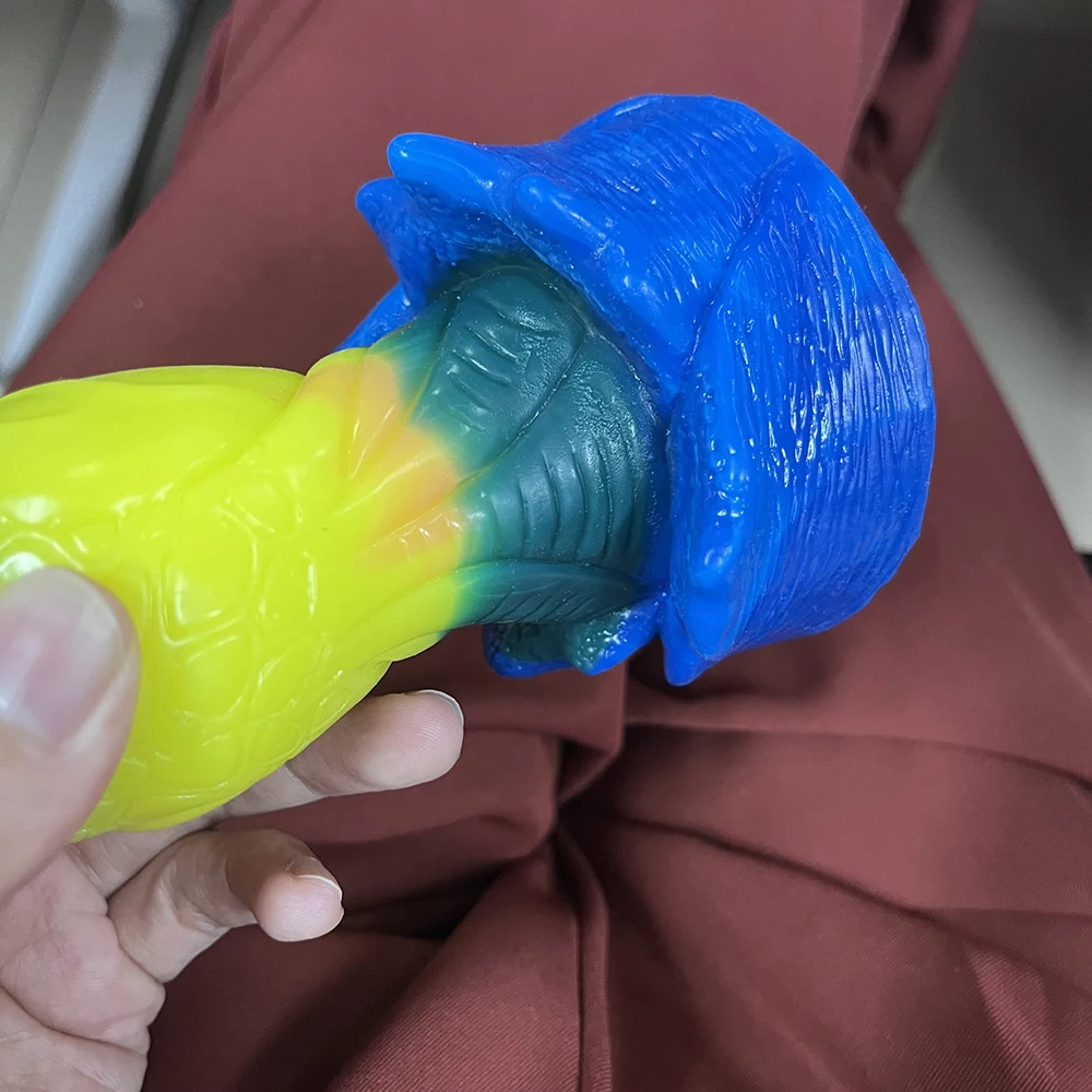 FAAK силиконовая искусственная кожа с присоской многоцветный Фэнтезийный пенис