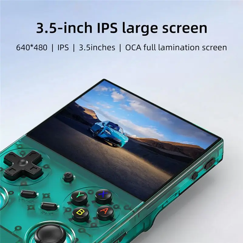 Фото Портативная игровая консоль ABKN-5G с Wi-Fi, 3,5-дюймовым IPS-экраном, системой Linux, встроенной TF-картой на 64 ГБ и 5000 играми, белая №4
