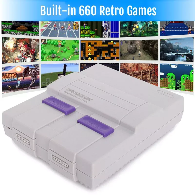 

Super Classic Game Mini TV 8 Bit Family TV Video Game Console Built-in 660 Games Handheld Gaming Player Boy Birthday Gift