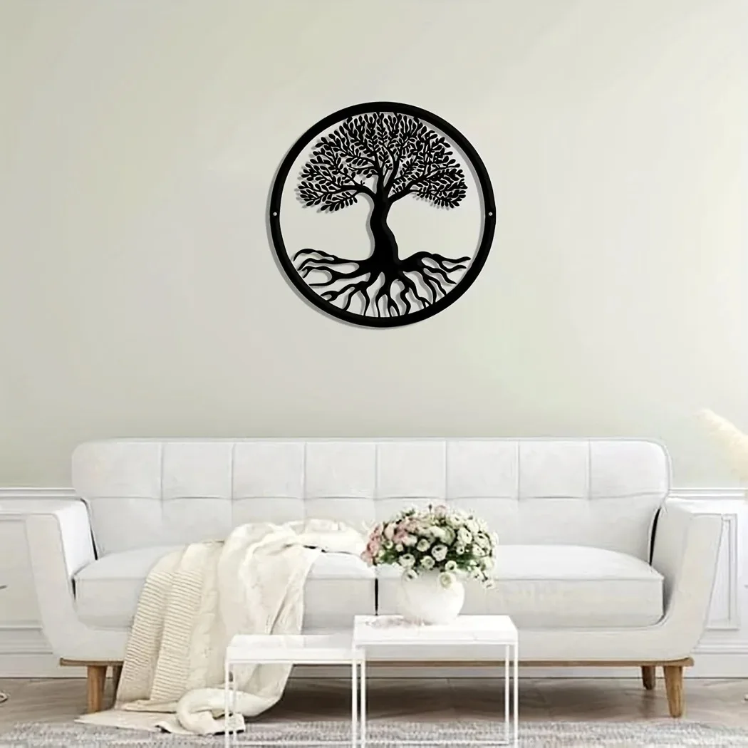 1 шт. металлическая настенная декоративная вывеска с изображением дерева жизни