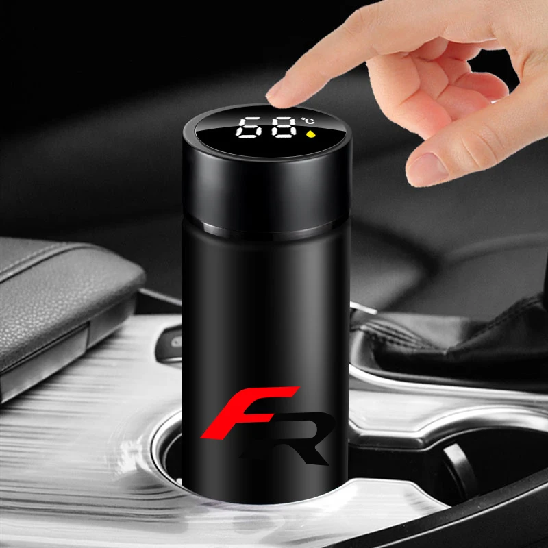 Автомобильный термос из нержавеющей стали емкость 500 мл умный дисплей